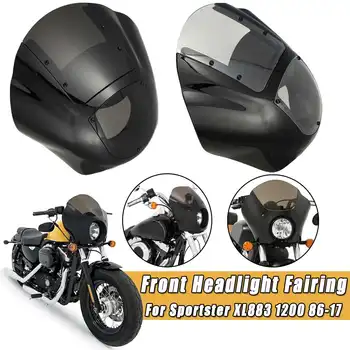 

Motorcycle Headlight Headlamp Full Fairing Kits Cover Windscreen Windshield For Sportster XL883 1200 1986-2017