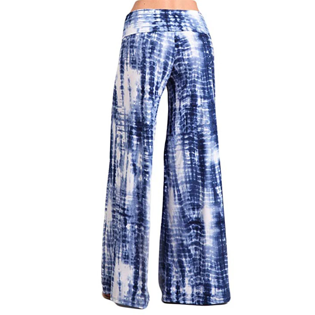 FREE OSTRICH Casual Wide Leg Pants Women Beach Split Sexy Summer Trousers Female Floral Printed Capris Ladies Girls 808