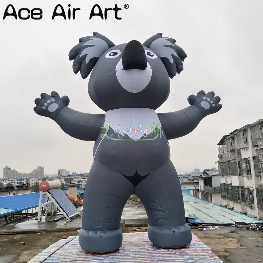 Новейшие принимаем на заказ гигантское Надувное животное коала модель, Мультяшные персонажи воздушный шар с воздуходувкой