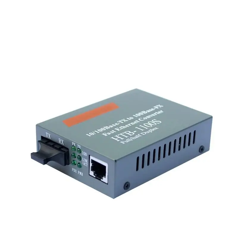 HTB-1100S оптический медиа конвертер 10/100 Мбит/с RJ45 одиночный режим дуплекс волокно SC порт конвертер 25 км