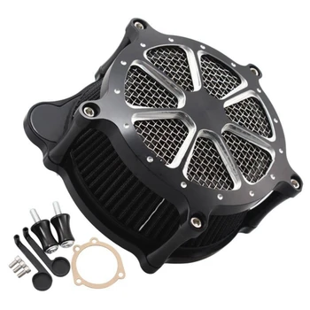 

Intake Air Purifier Motorcycle CNC Cutting Chrome Plated Kit Motorcycle Modification Parts for Air Filter