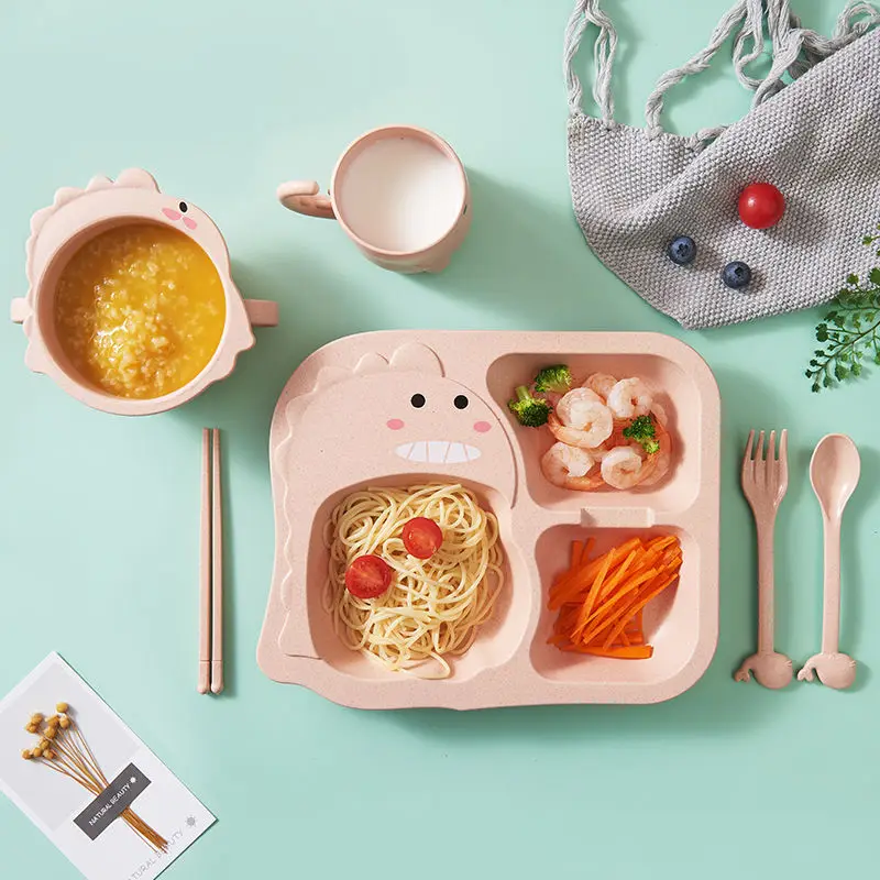 Bc Babycare Baby Dividing Suction Plate Bowl Cute Animal Shape Silicone  Plate Kids Feeding Tray Tableware Bpa Free Dining Dishes - Dishes -  AliExpress