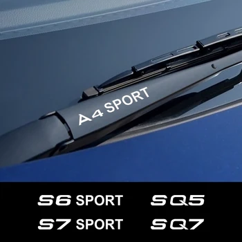 

4PCS Car Windshield Wiper Sticker For Audi A3 8P A4 B8 A6 S1 S2 S3 S4 S5 S6 S7 S8 SQ5 SQ7 Sport Auto Accessories Vinyl Decals