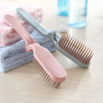 

Foldable Portable Travel Soft Tooth Small Comb Straight Hair Curly Hair Dual-Use Hair Comb Plastic Comb
