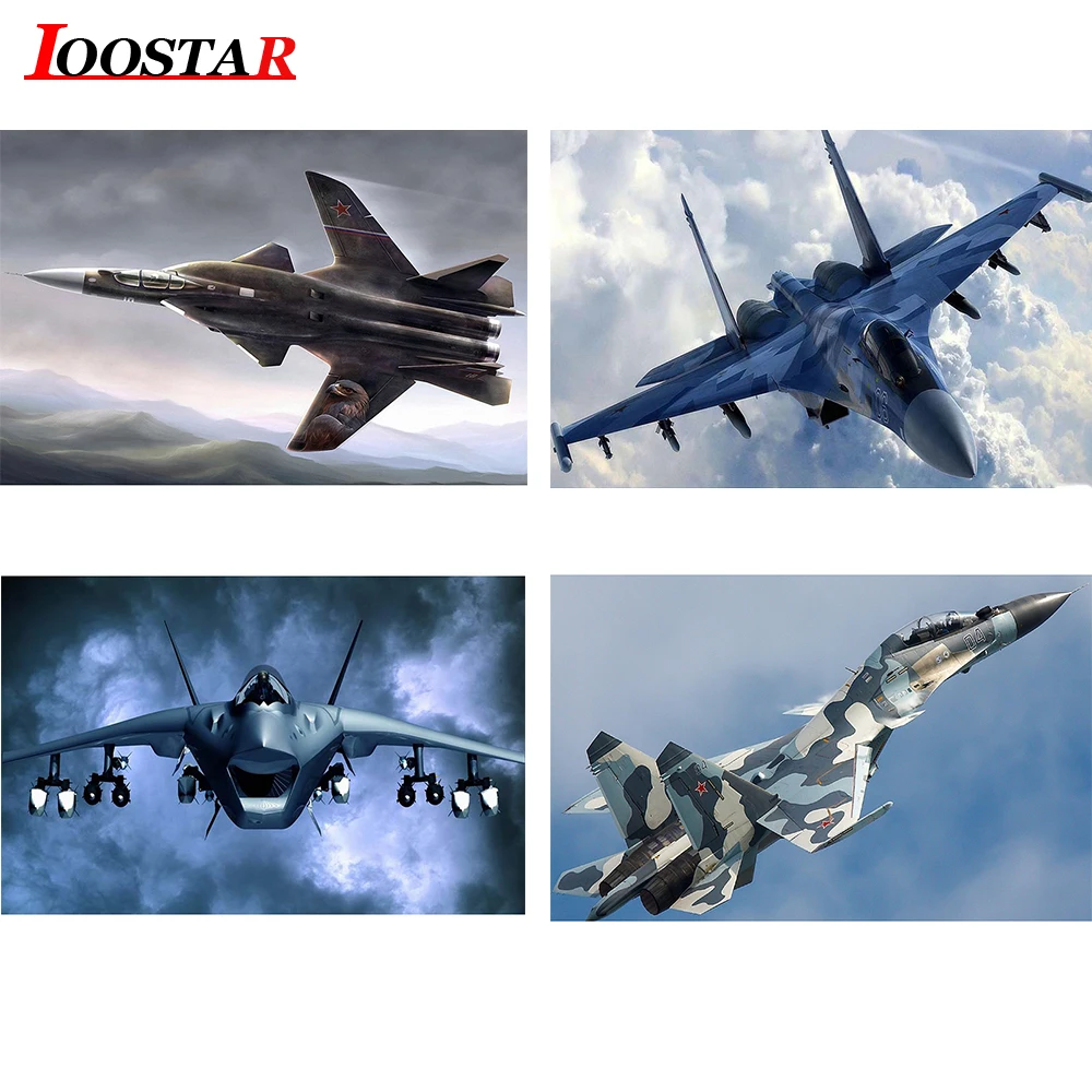 

Diamond Embroidery Aircraft Jet Fighter Pictures Of Rhinestones Diamond Mosaic Diamond Painting Full Square Drill Wall Decor