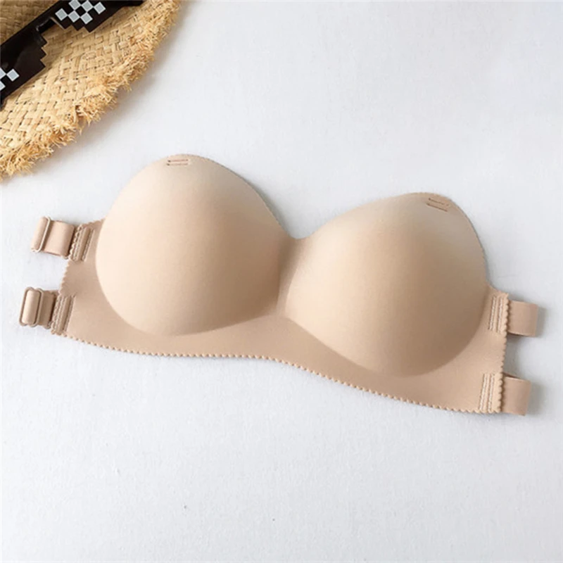 Description Picture 6 of itemBra One Piece Seamless Tube Tops Women Invisible Bra Intimates Strapless Bustier Bandeau Breathable Wrapped Chest Underwear