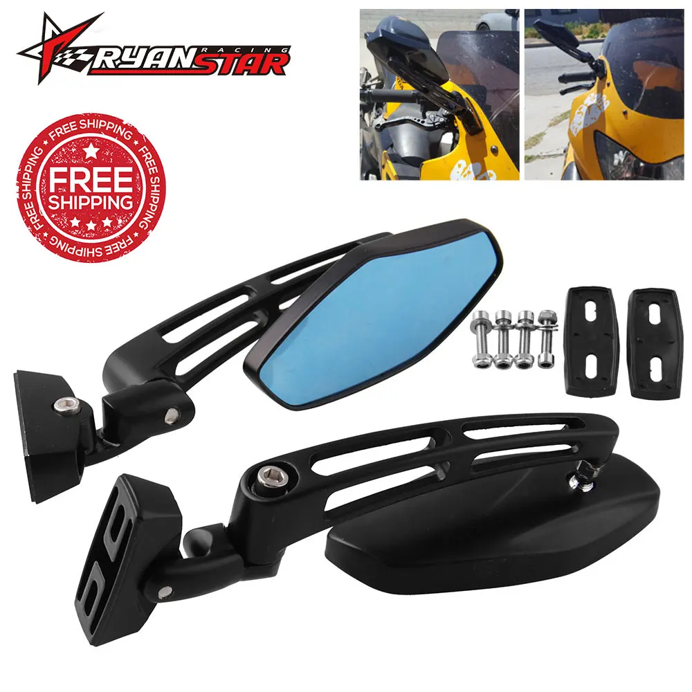 Зеркала заднего вида для Honda CBR 600 F3 F4i 900 929 954 1000 RR Kawasaki Ninja Suzuki GSXR Yamaha FZR YZF|Боковые