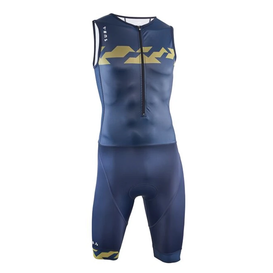 SUB4 Triathlon Team Summer SLEEVLESS CICLING Men Tri Suit maillot ciclismo body triathlon MTB ciclismo Swimming Running Clothing