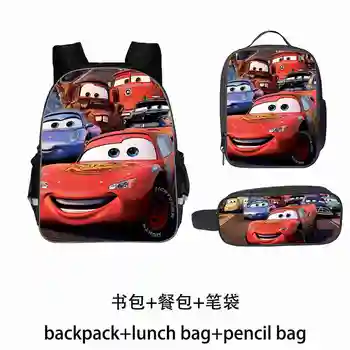 

Disney Cars Print Teenager Boys Girls Backpack 3PCS/SET School Bags Kids Backpacks for Boys Children Mochila Escolar