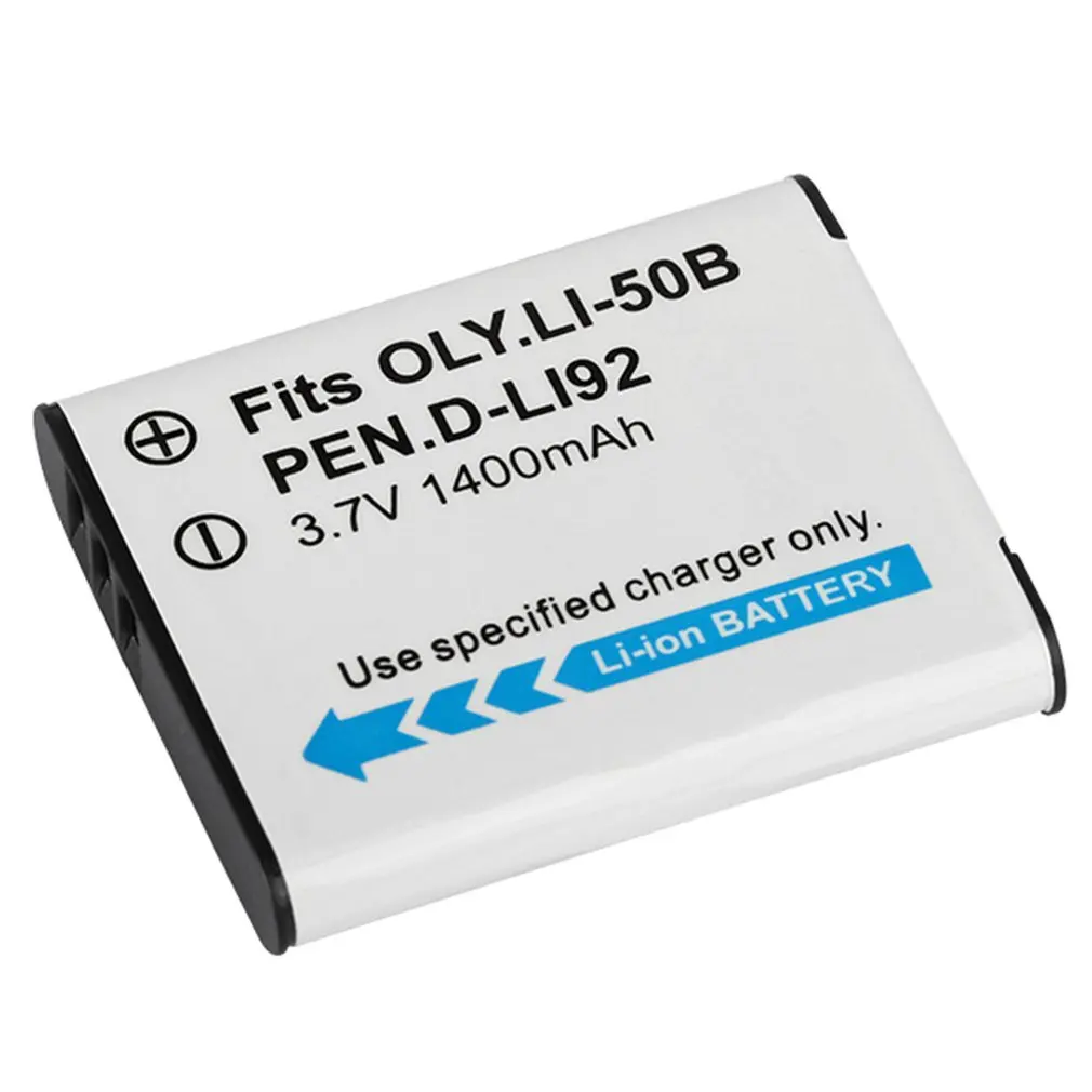 1400MAH 3 7 V Компактная литий-ионная аккумуляторная батарея Цифровая камера для OLYMPUS