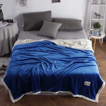 

Plain Home Fleece Blanket Baby Travel Soft Sleeping Comforter Bedspread Comforter Cover Wraps