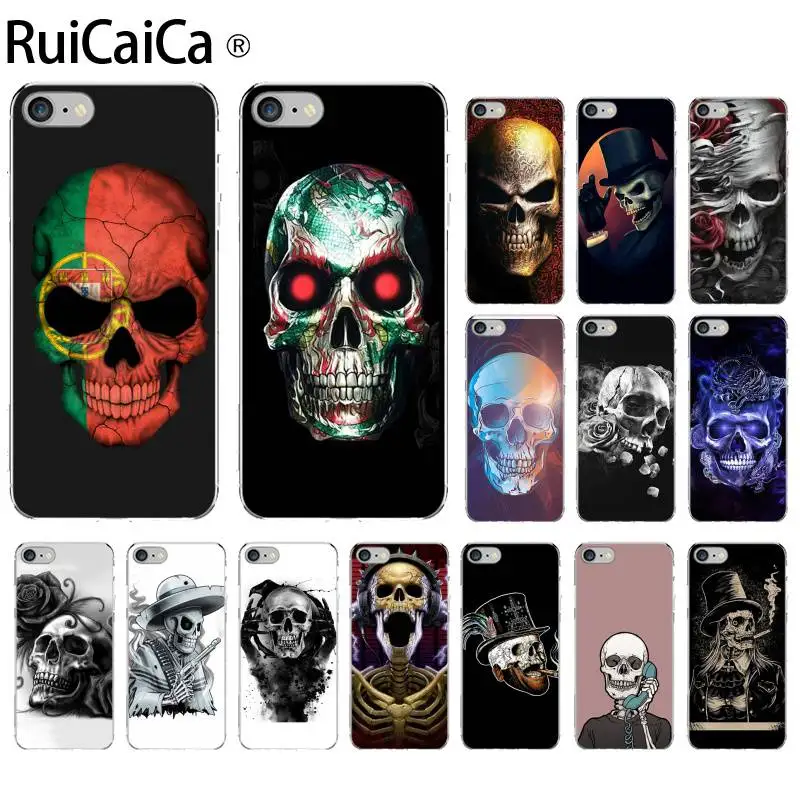 RuiCaiCa Grim Reaper Череп Скелет Coque Оболочка Чехол для телефона iPhone 11 pro XS MAX 8 7 6 6S Plus X 5 5S SE
