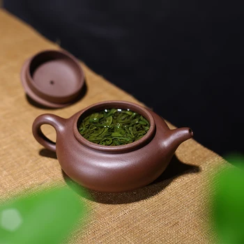 

Yixing Purple Clay Teapots Famous Pure Hand Authentic Ball Hole fang gu hu Mass pao cha hu Home Tea Set