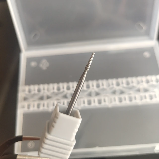 Quality! 1pcs Tungsten Carbide Nail Drill Bit Milling Eletric Manicure Machine Equipment Cuticle Clean Burr Dental 2.3mm