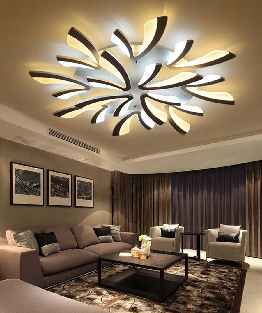 New Arrival two colors Modern Led Chandelier For Living Room Master Room Bedroom Fixtures AC220V Chandelier Fixture