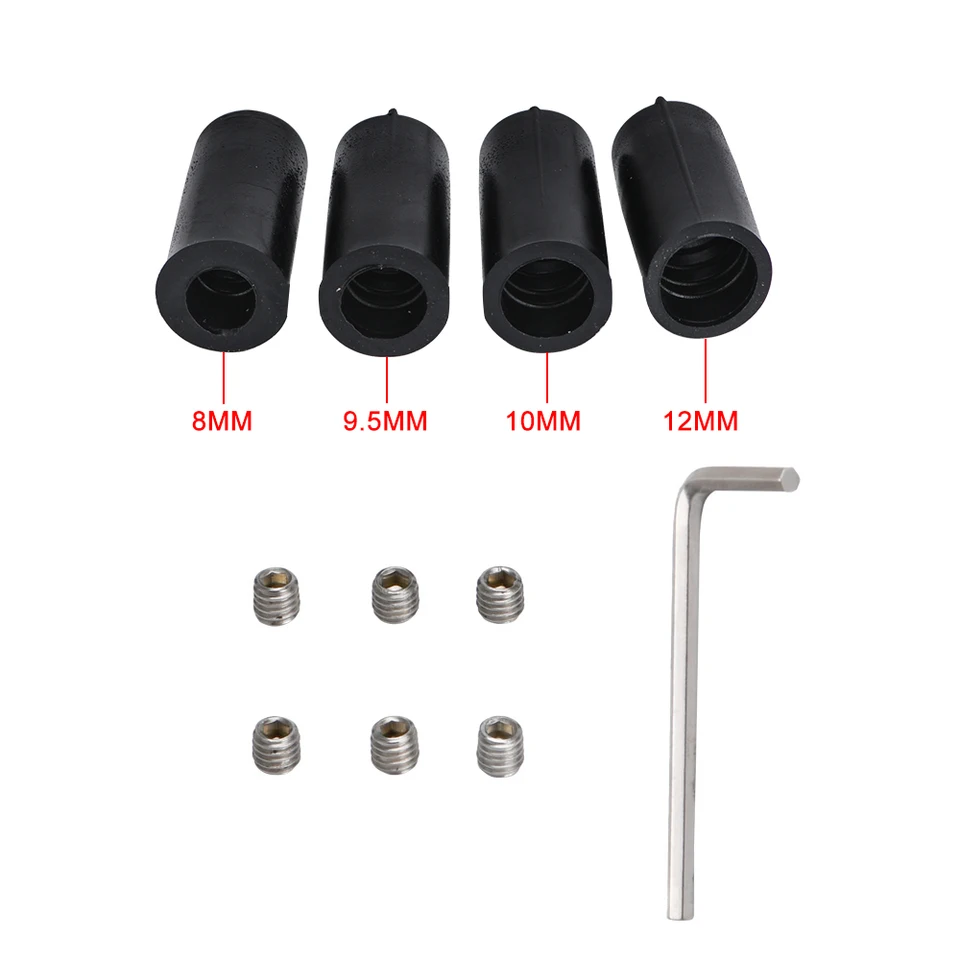 Adattatore pomello del cambio, adattatore del cambio, adattatore per leve del cambio non filettate, adattatore per pomello cambio universale per auto per leve cambio non filettate 12x1.25(Nero