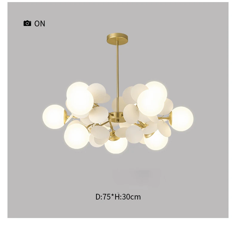 bubble chandelier New hot sale chandelier flower lamp warm children's room bedroom lamp ceiling lamp led creative boy girl room living room lamp large chandeliers