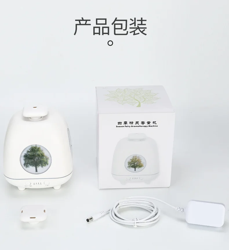 Creative New Style Four Seasons Elf Desktop Aroma Diffuser for Home& Office Use Ultrasonic Fragrance Atmosphere Night Light Hum
