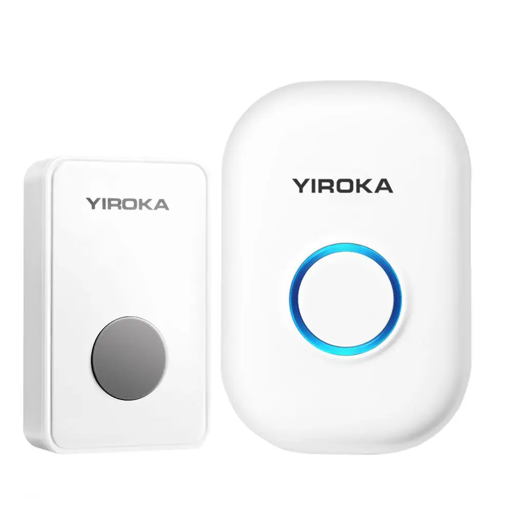 

Yiroka 58 Chime 85DB Wireless Doorbell Waterproof 150M Remote EU AU UK US Plug smart Door Bell battery 1 button 1 2 3 receiver