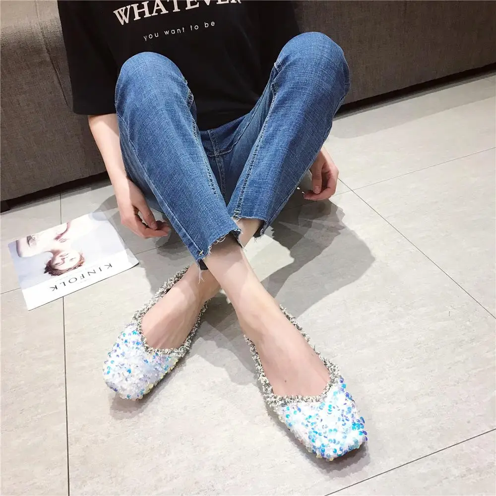 Женская обувь на плоской подошве; scarpe donna; модная женская обувь; шикарные женские лоферы без застежки; женская обувь с квадратным носком
