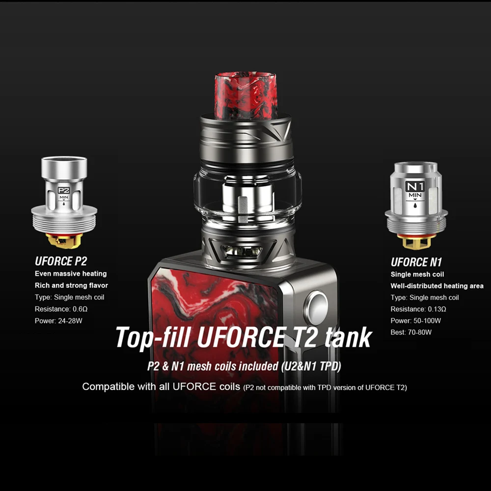 Оригинальный VOOPOO DRAG Mini Platinum 117W TC Kit 4400mAh Встроенный батарейный мод комплект 5 мл