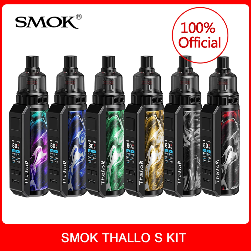 SMOK Thallo S Pod-Kit de vapeo VS RPM80 SCAR P5, cigarrillo electrónico de 100W, funciona con batería de 18650/21700, Cartucho de 5ml, RPM 2