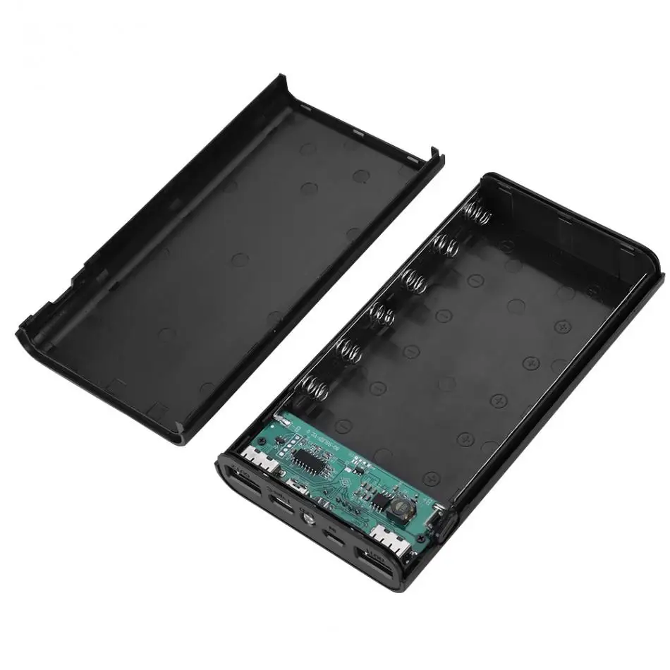 Без аккумулятора) DIY 20000mah power Bank Case Kit Dual usb type C зарядный порт с светодиодный фонариком для мобильных телефонов планшетных ПК
