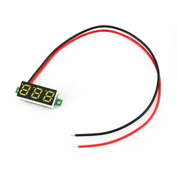 

2.5-30V 0.28in 2 Wire LED Digital Display Panel Voltmeter Electric Voltage Meter Volt Tester for Auto Battery Car Motorcycle