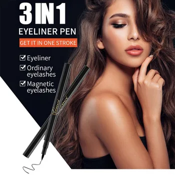

Magic Eyeliner Viscous Eyeliner No Glue No Magnet Quickly Stick False Eyelashes Quick-drying Black Waterproof Eyeliner