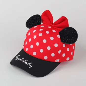 

Kids Girls Cartoon Sun Hat Summer Dot Butterfly Ear Cap For Girls Children Sun Protective Hats Caps