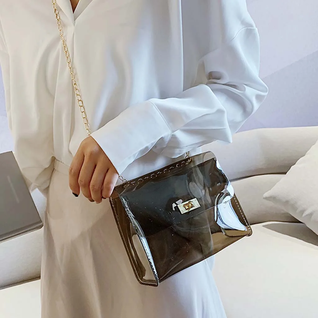 Однотонная сумка женская дизайнерская bolsa feminina женская сумка-мессенджер Женская сумочка на ремне Желейная сумка-мессенджер