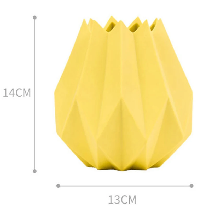 Модные вазы оригами, Керамическая Настольная большая ваза, ваза для украшения дома, Современная ваза для цветов в европейском стиле, украшение для дома