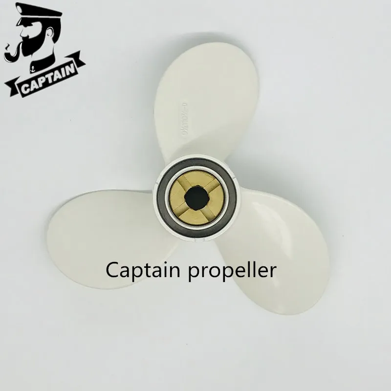 Captain Propeller 9 1/4x10 3/4 Fit Yamaha Outboard Engines 9.9 HP15HP F15C F15 F20 Aluminum Pin Drive RH 626-45943-02-EL-D