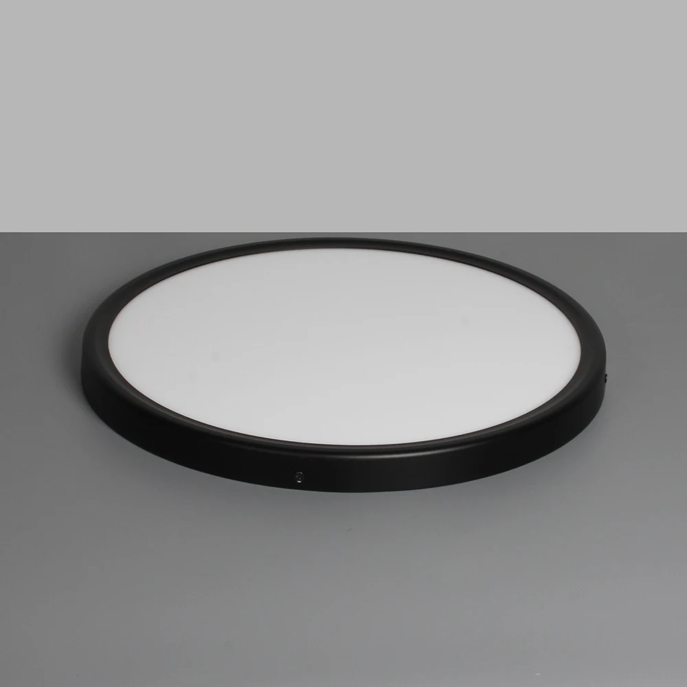 

LED round black panel light super thin slim ceiling light fixture living room balcony lighting
