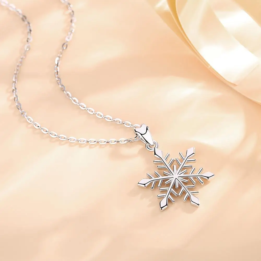Eudora 925 Perak Murni Kalung Salju 