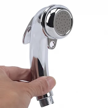 

Handheld Shower Head High Pressure Chrome Setting with ON/OFF Pause Switch Water Saving Adjustable Luxury Spa Detachable