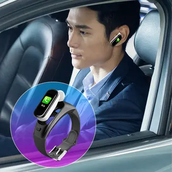 

2020New Fashion H109 Intercom Smart Bracelet Wireless Call Headset For Android Ios Mobile Phone With Heart Rate Monitoring Strap