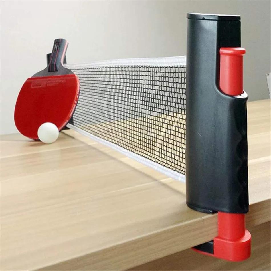 

Non Slip Table Tennis Net Replacement with Stand Firm Clamp One-Piece Retractable Sport Supplies Grid Gym Portable Universal