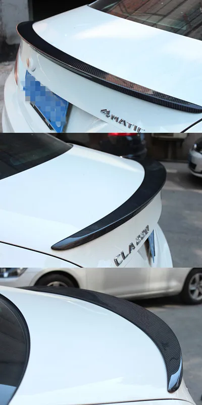 Carbon Spoiler Wing Lip For Benz CLA Class W117 CLA180 CLA200 CLA250 Rear Spoiler CLA45 2013-IN