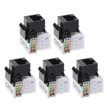 Module réseau UTP CAT5E, 5 pièces, connecteur RJ45, prise d'information, clé usb