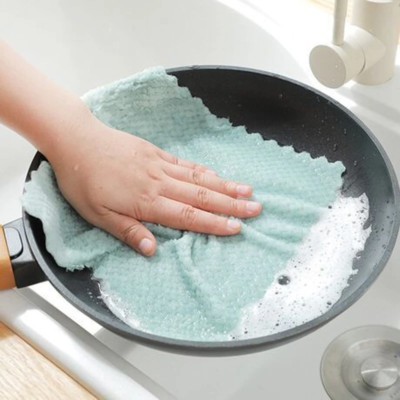 1/10 шт бытовой Салфетка для уборки тряпка для автомобилей из микрофибры Кухня Полотенца кухонные мойки чистящие тряпки для мытья посуды