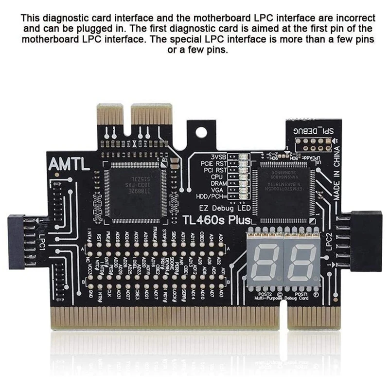 Многофункциональный ПК PCI E Mini LPC материнская плата TL 460S диагностический тестовый