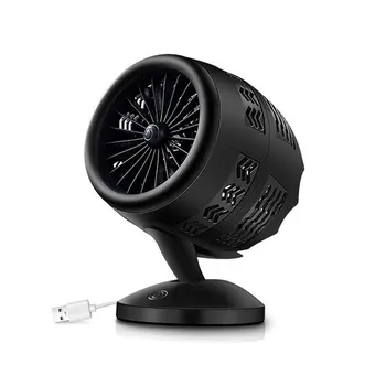 

Portable Mini Table Fan Handheld 2 Speed USB Rotatable Double Leaf Cooler Low Noise Personal Desktop Air Circulator