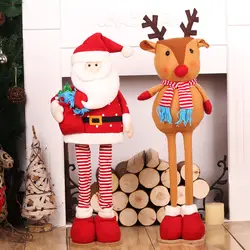 Рождественские куклы Санта Клауса игрушечные олени Рождественский подарок для друзей Рождественская елка орнамент Navidad Decoraciones Para El Hogar