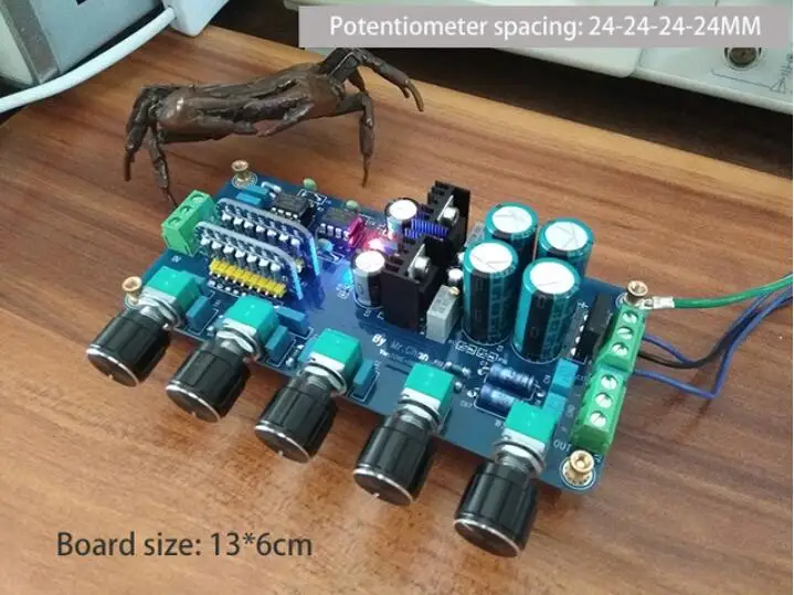 digital amplifier HiFi Audio UPC4570C Tone Board Headphone Amplifier Preamp Power Module Treble Bass Volume adjustment Adjustment Electonic Board marine amplifier Audio Amplifier Boards