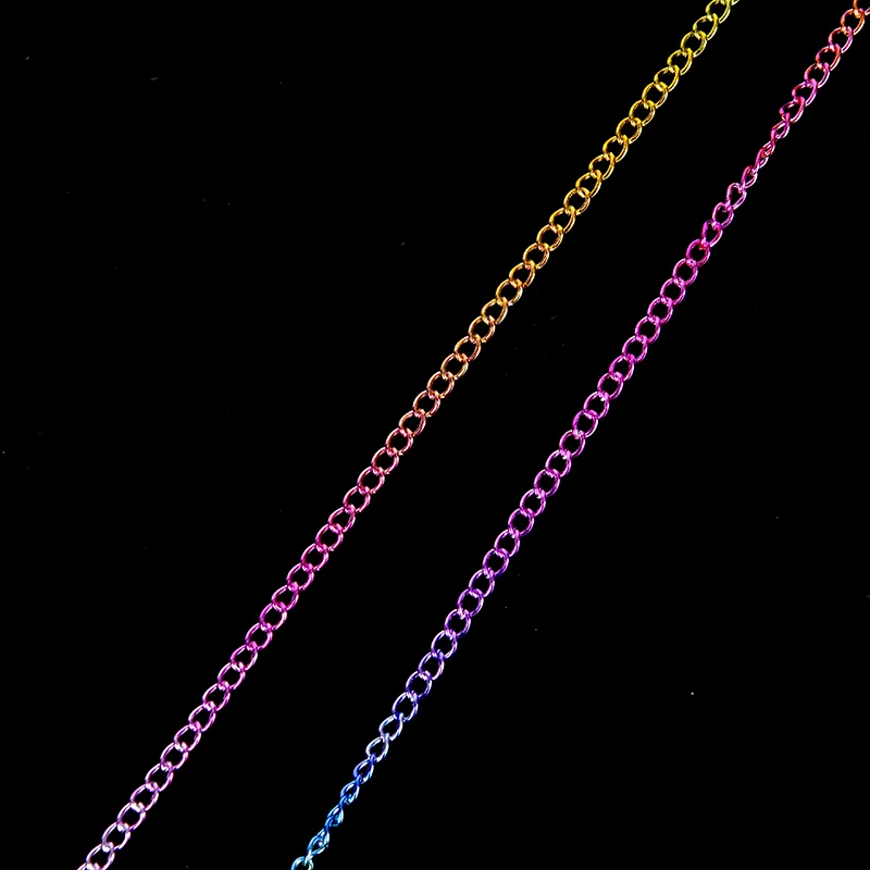 Мода красочные очки для чтения солнцезащитные очки шеи цепь держатель шнуров металлический ремешок очки украшения шеи