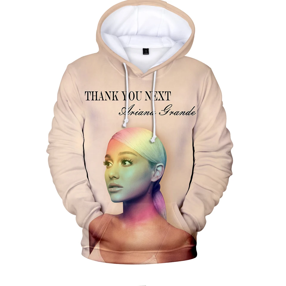 New Fashion Beautiful Ariana Grande 3D Hoodies Women/Men Ariana Grande Spring Autumn Casual 3D Harajuku Girl's Hoodies Tops