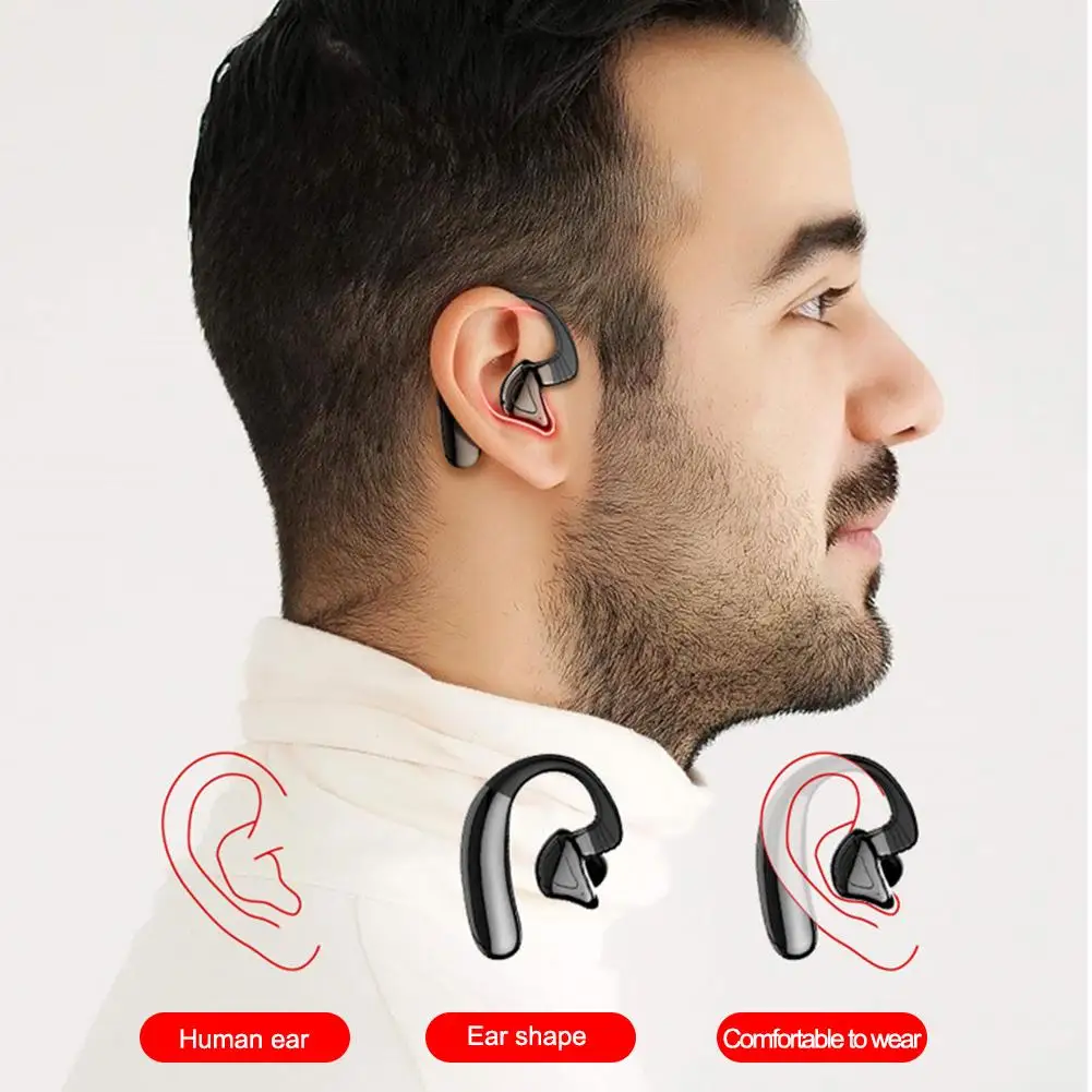 Q9S-TWS Bluetooth 5,0 наушники с крючком, Hi-Fi стерео басы, беспроводные наушники, гарнитура с шумоподавлением, наушники с микрофоном