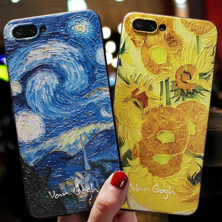 

Sunflower oil Painting Art Phone Case For Huawei Honor 10 Lite Case Cover For Huawei Honor 10 10i 10lite Case Black Men Women