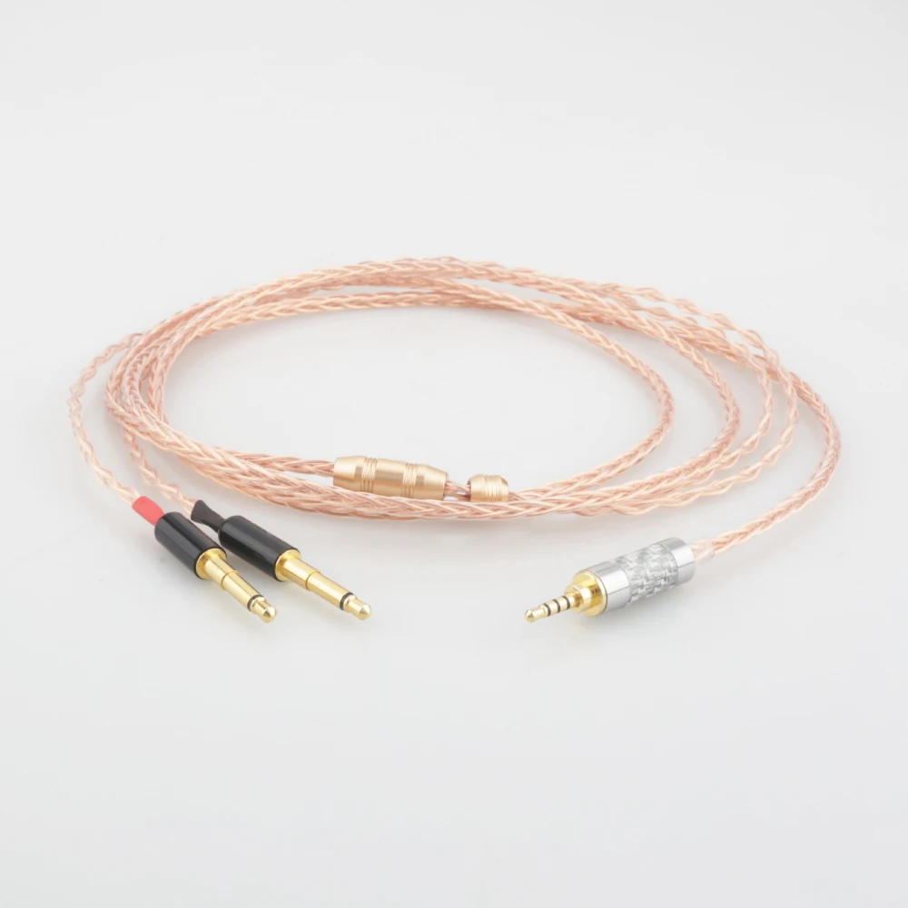 Audiocrast 8cores OCC Copper Replacement Headphones Cable Audio Upgrade Cable For Meze 99 Classics Focal Elear Headphones